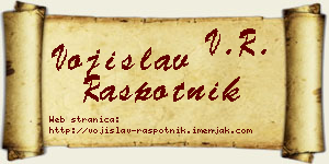 Vojislav Raspotnik vizit kartica